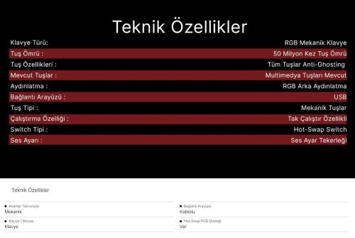QUANTUM GAMING MECHACORE RGB 75% Boyut,Mekanik OUTEMU Hot-Swap Switch,Gasket Yapı,R Kablolu Gaming Klavye